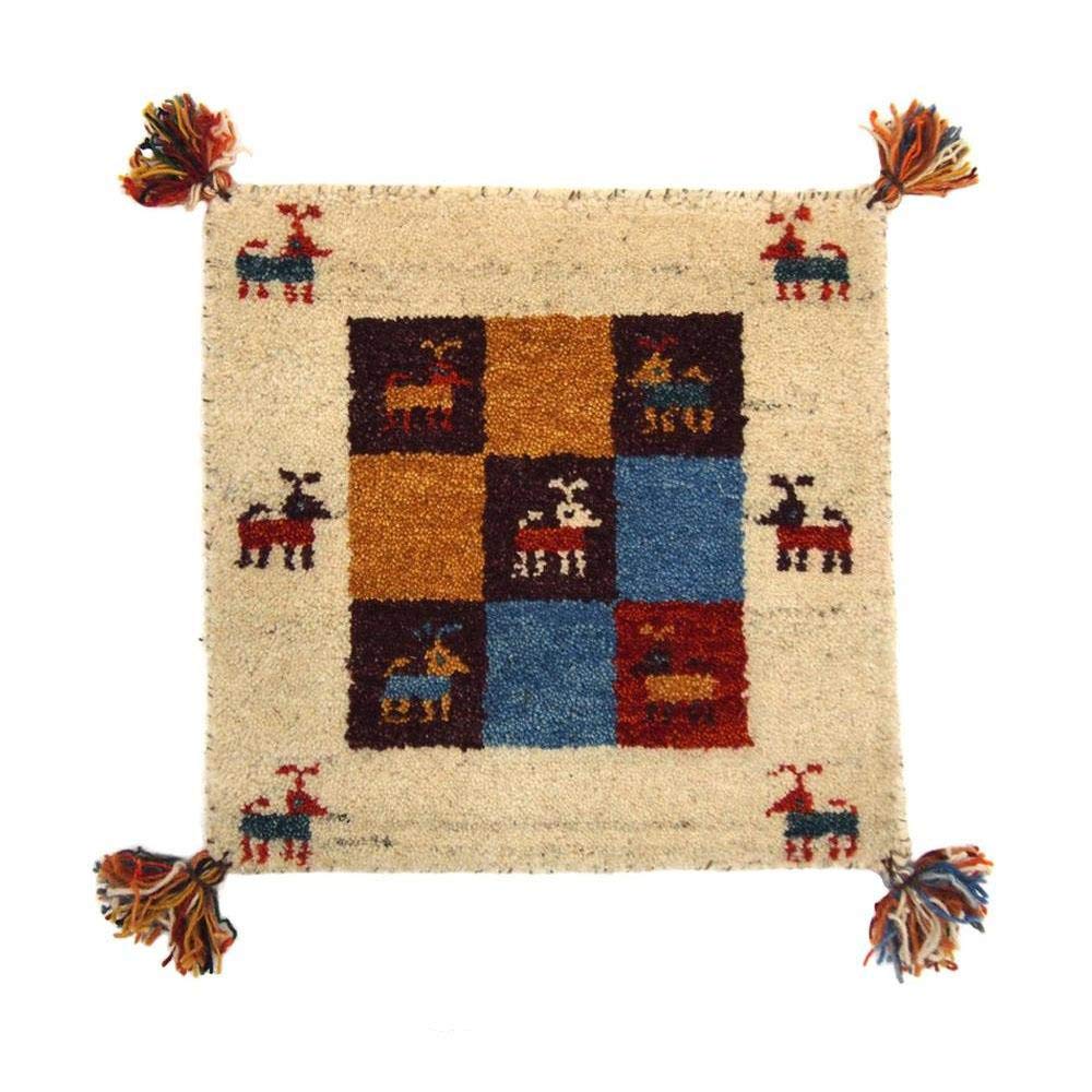 Amazon.co.jp: 萩原 ギャッベ チェアパッド ミックス 約40X40cm